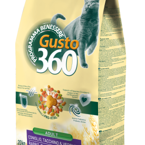 GUSTO 360 ADULT CONIGLIO TACCHINO 20KG