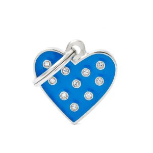 chic-blue-heart-strass-id-tag